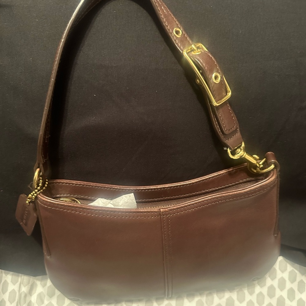 Coach Brown Leather Shoulder Bag